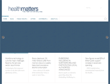 Tablet Screenshot of healthmatters.org.uk